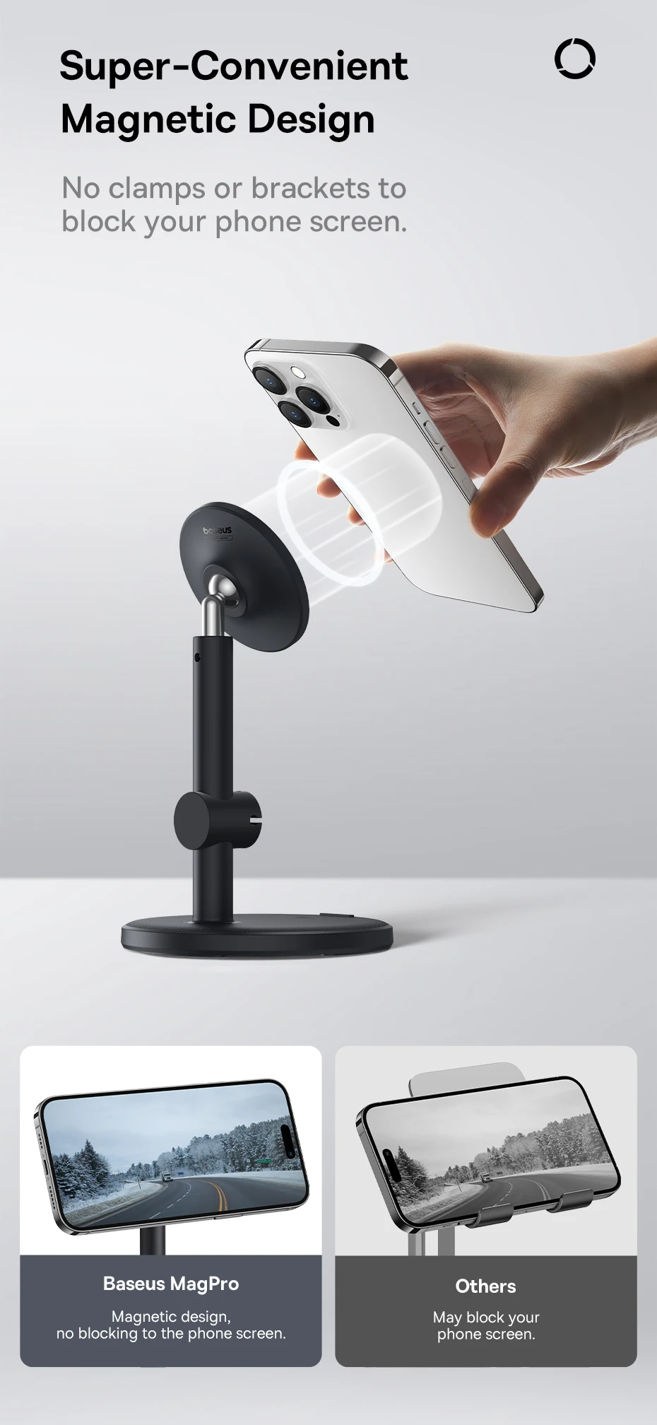 Suporte Magnético Ajustável de Mesa - Imagem 10