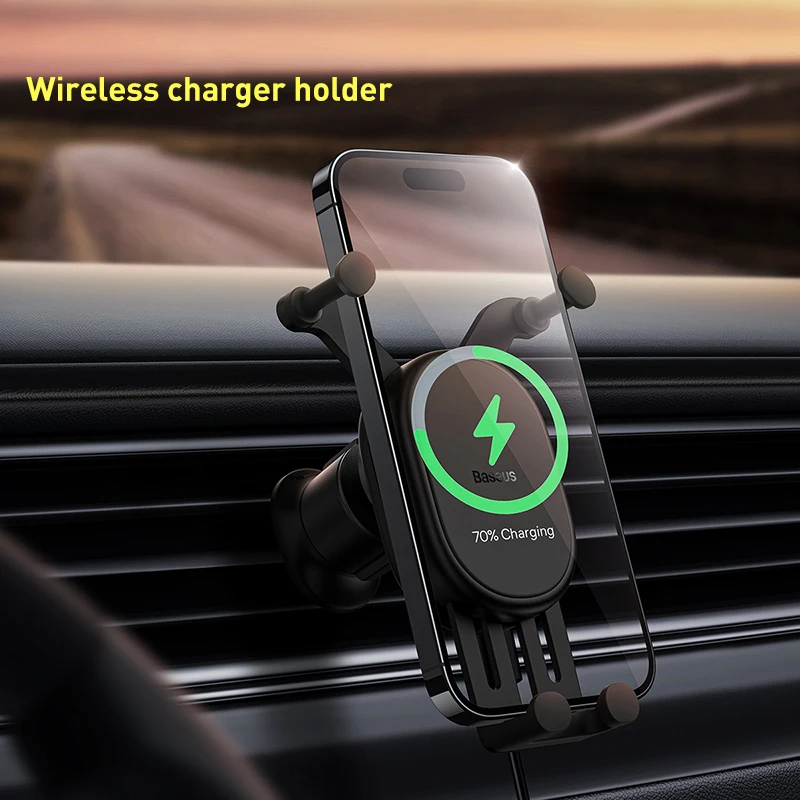 Suporte para celular com carregamento sem fio Baseus 15W - Imagem 44