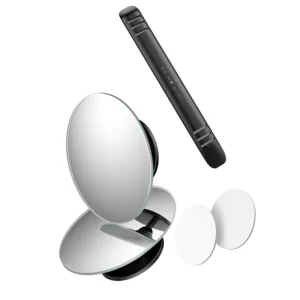 Retrovisor Convexo para Ponto Cego Baseus 360º 2Pcs - Preto