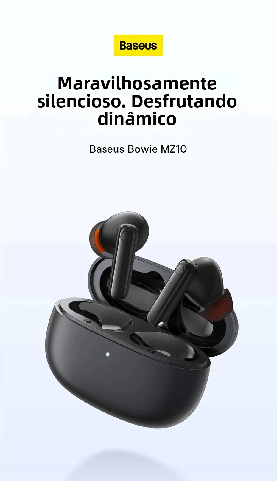 Fone de Ouvido Baseus Bowie MZ10 Bluetooth 5.2 - Imagem 7
