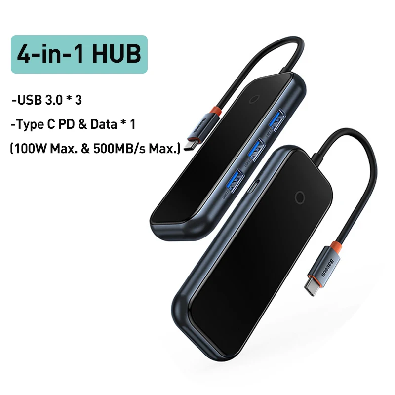 HUB USB-C Adaptador AcmeJoy - HUB 4 em 1