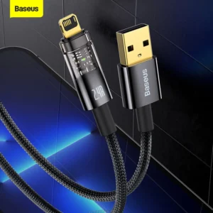 Cabo USB 2.4A para iPhone com Desligamento Automático