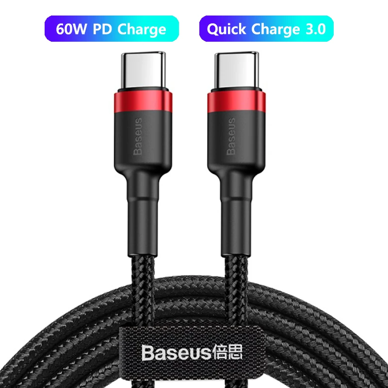 Cabo USB C PD Baseus 60W QC3.0 480Mbps - Imagem 24