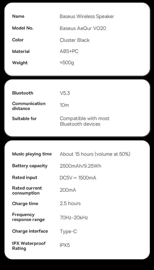 Caixa de Som Bluetooth AeQur VO20 - Imagem 18