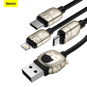 Cabo USB 3 em 1 Temático Baseus