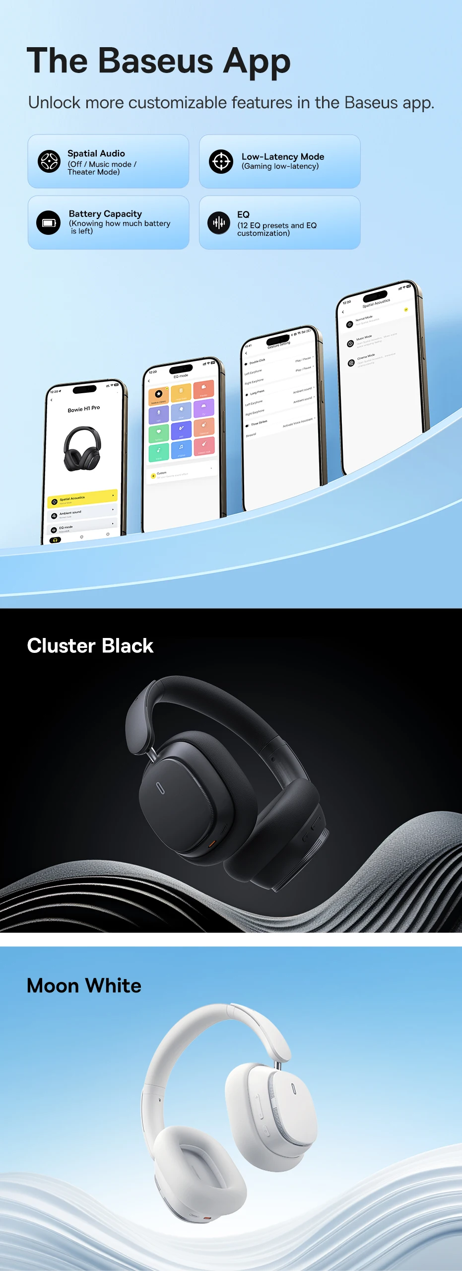 Headset Sem Fio Bowie H1 Pro - Imagem 5