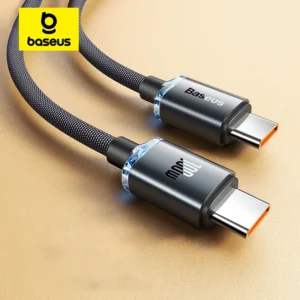 Cabo 100W USB C PD Serie Cristal