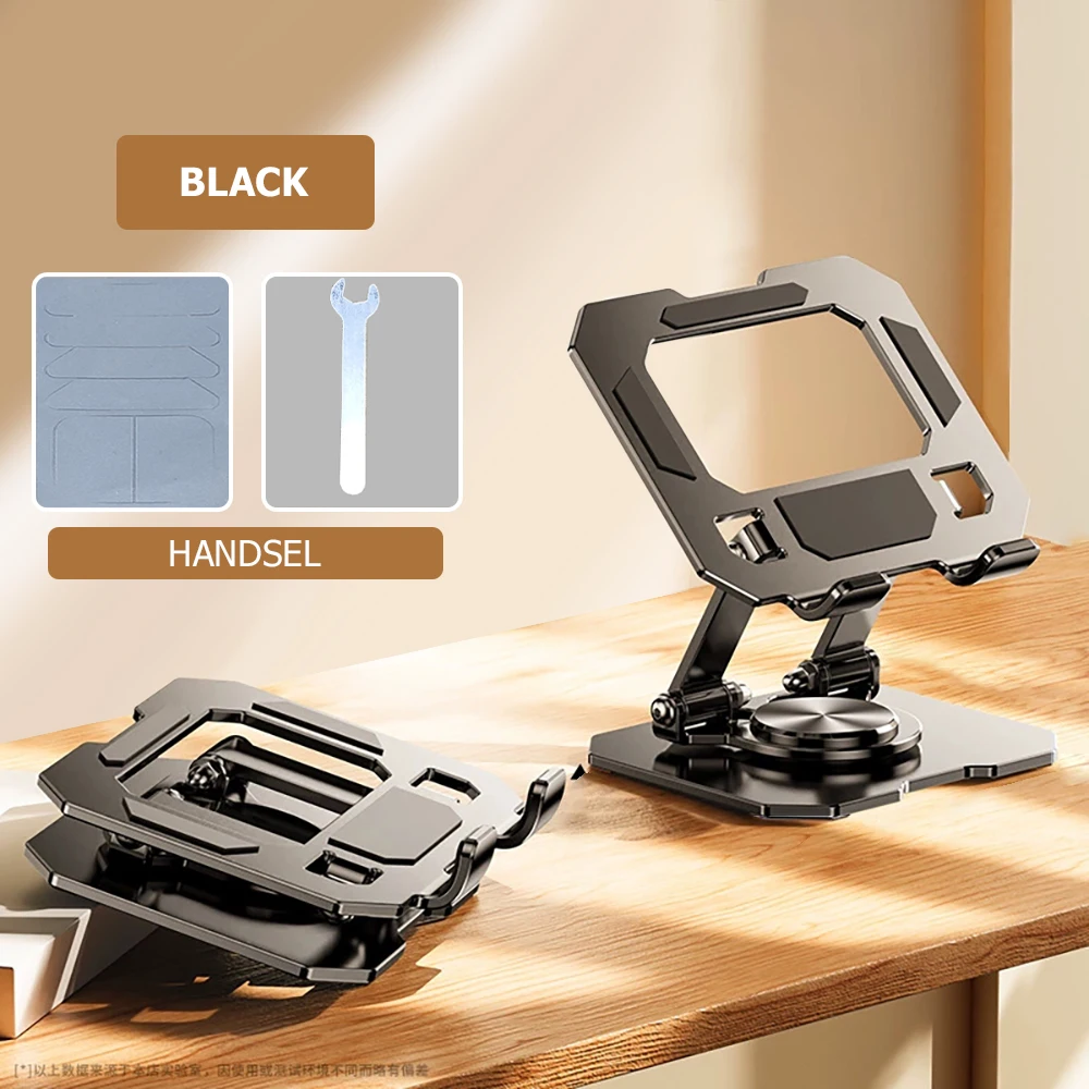 Suporte Ajustável para Tablet com Rotação 360° - Preto 1