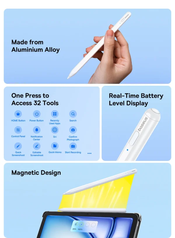 Caneta Stylus Magnética para iPad 2018-2024 - Imagem 9