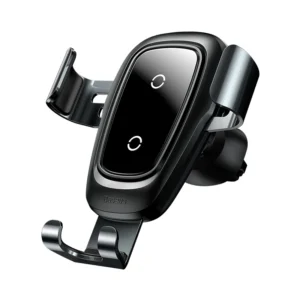 Suporte de Celular de Gravidade Ajustável com Carregamento Sem Fio Baseus - Preto