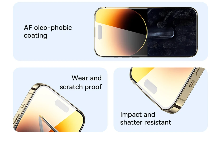 Película de Vidro Anti-Brilho para iPhone 13 e 14 - Imagem 11