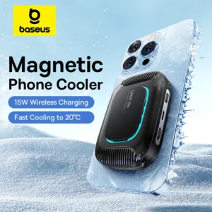 Cooler Magnético com Carregador 15W e Suporte