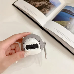 Case de Silicone Tubarão para Fone WM01 e WM02 Baseus