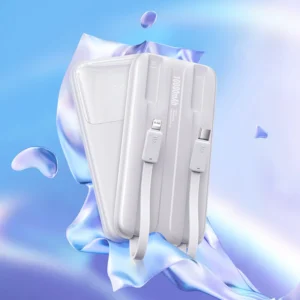 Power Bank 22,5W TransPow Cabo Duplo - Branco