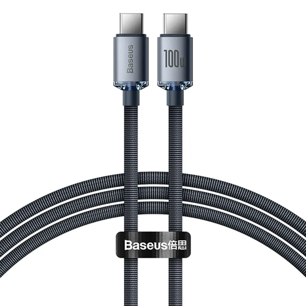 Kit Baseus 10 Cabos 100W USB C PD Serie Cristal 1,2m - Imagem 9