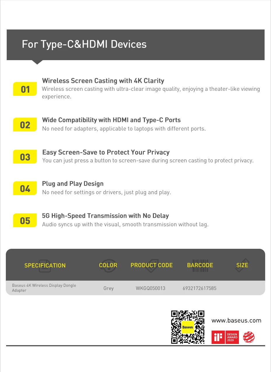Transmissor e Receptor de Vídeo Sem Fio HDMI USB-C 35m - Imagem 24