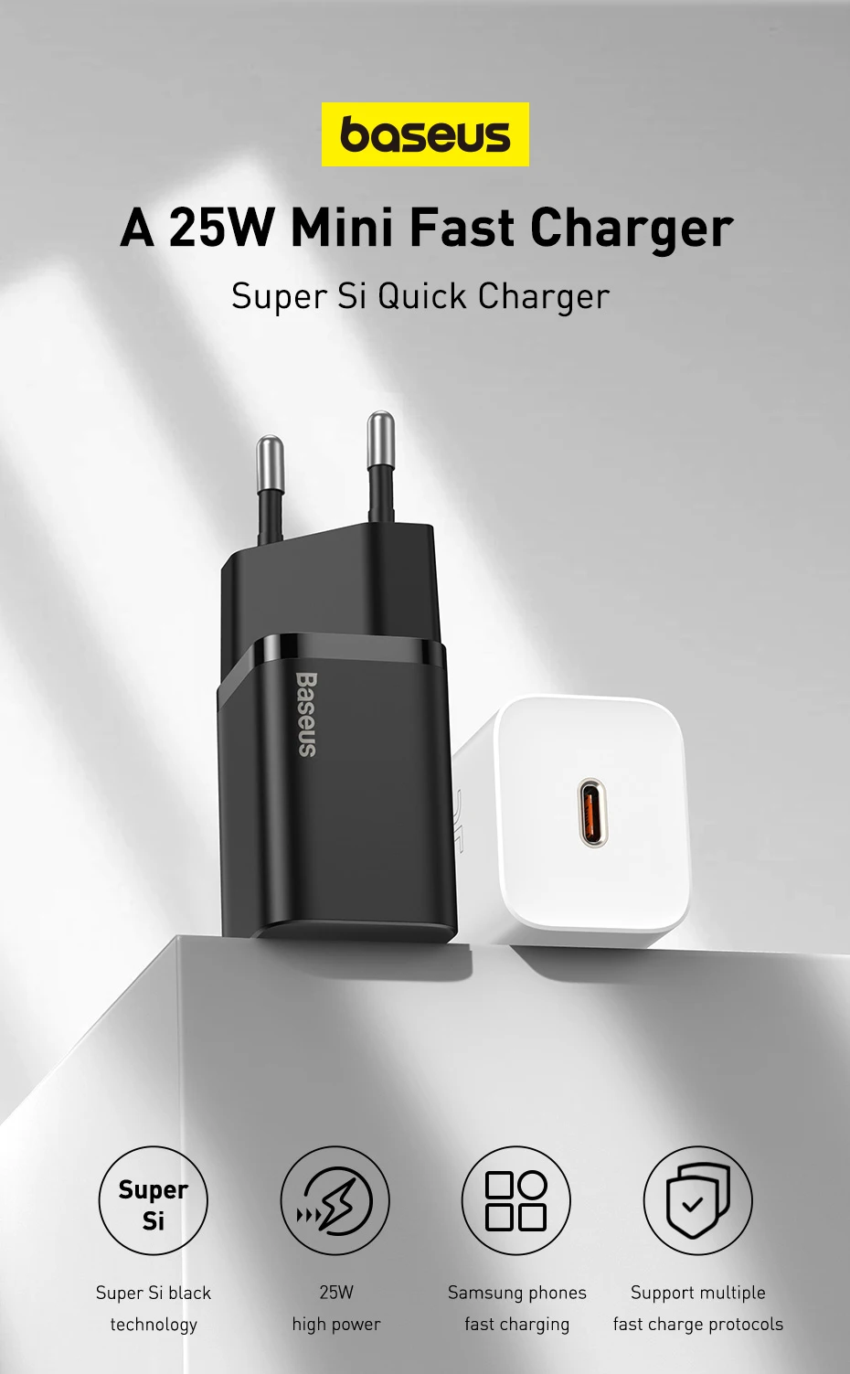 Kit Carregador 25W Mini Turbo com Cabo USB C - Imagem 7