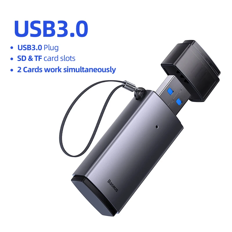 Leitor de Cartão de Memória USB Baseus 3.0 e USB C - Imagem 31