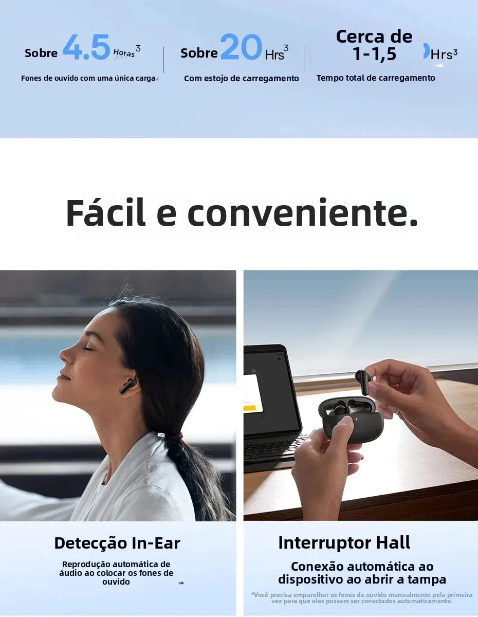 Fone de Ouvido Baseus Bowie MZ10 Bluetooth 5.2 - Imagem 15