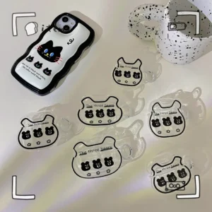 Case Transparente Três Ursinhos para Fone W04 Baseus