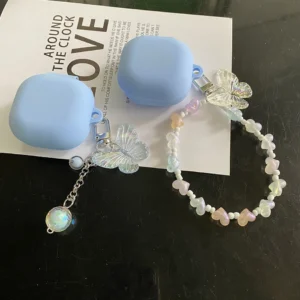 Case de Silicone Azul Borboleta para Fone WM02 Baseus