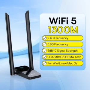 Adaptador de Wifi FastJoy 1800Mbps 5.8G Dual-Band - 1300Mbps