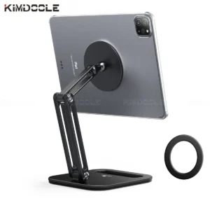 Suporte Metálico Magnético Dobrável para iPad - Preto