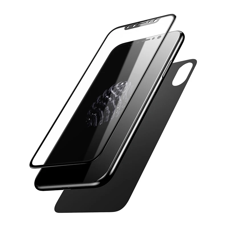 Película Frontal e Traseira para iPhone X - Preto