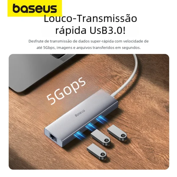 Hub USB C 4 em 1 PortalJoy - Imagem 4