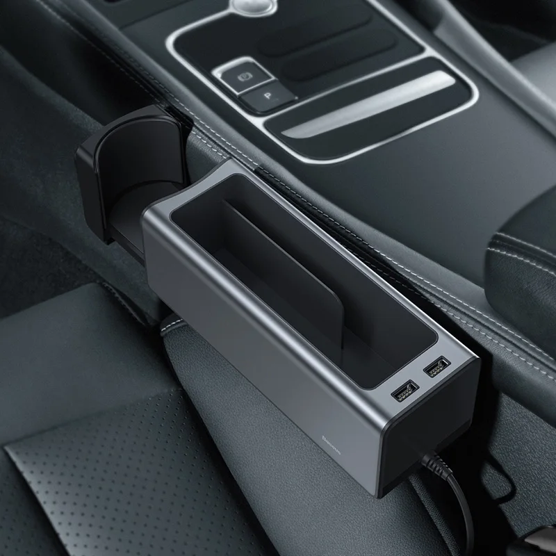 Suporte organizador de acessórios para carro - Preto