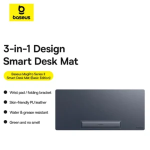 Desk Pad Inteligente com Suporte e Carregador Wireless - Sem Carregador Wireless