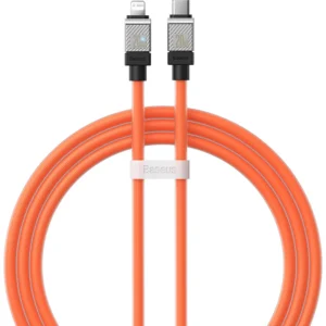 Cabo USB C para Lightning Baseus 20W CoolPlay - Laranja