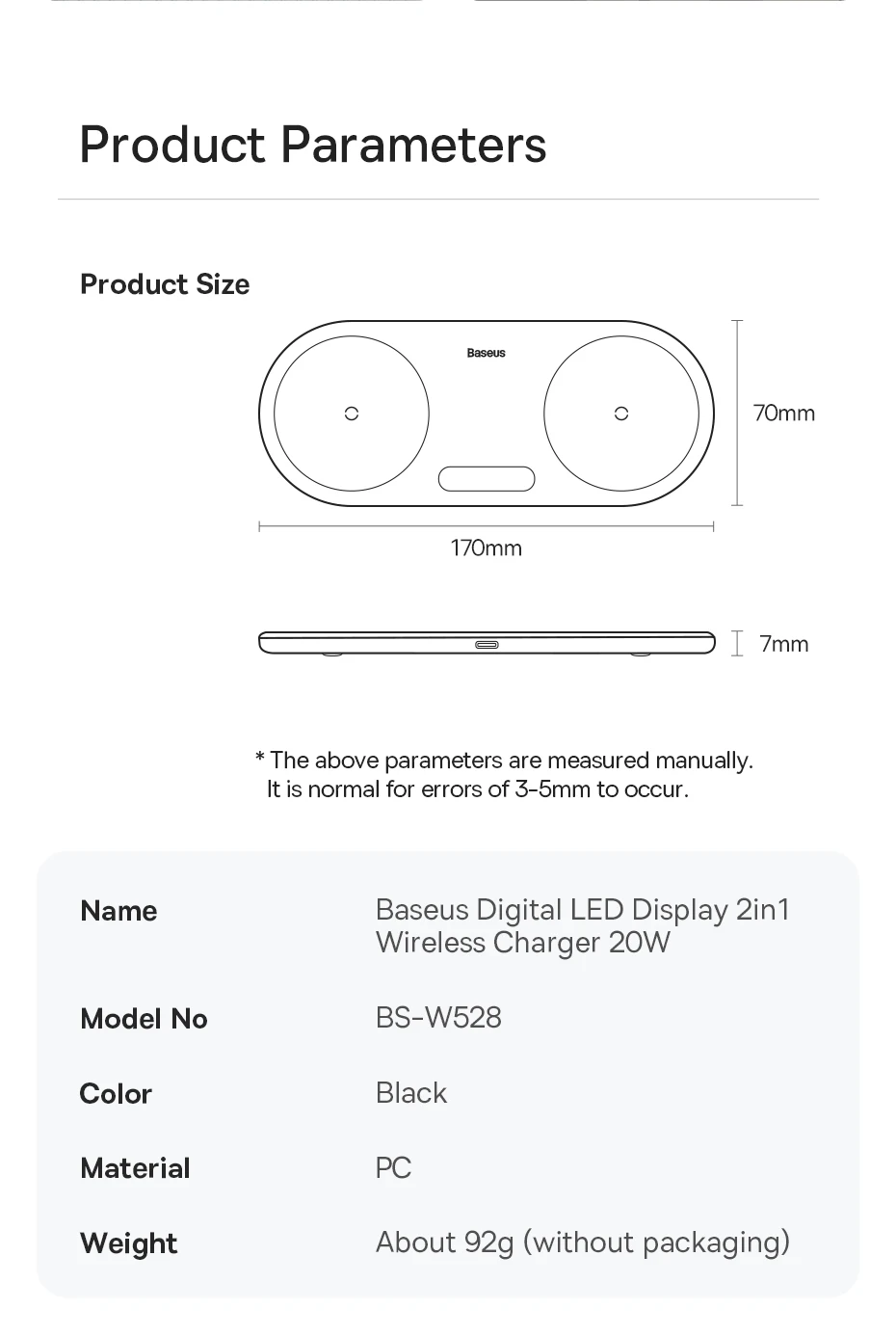 Carregador Magnético 2 em 1 Qi 20W com Display - Imagem 23