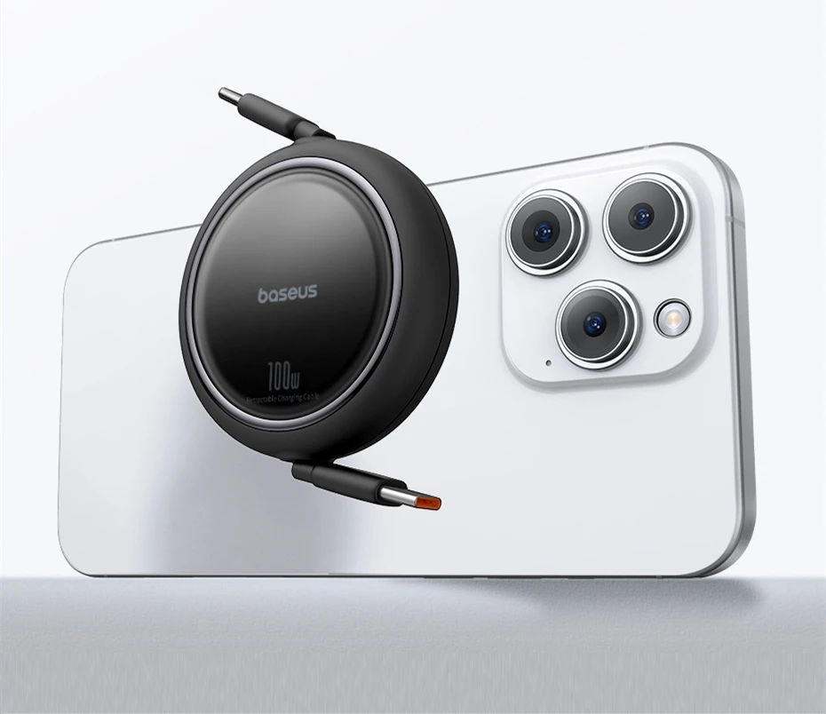 Kit 2 Cabos Retráteis USB C 100W Free2Draw Carregamento Rápido - Imagem 9