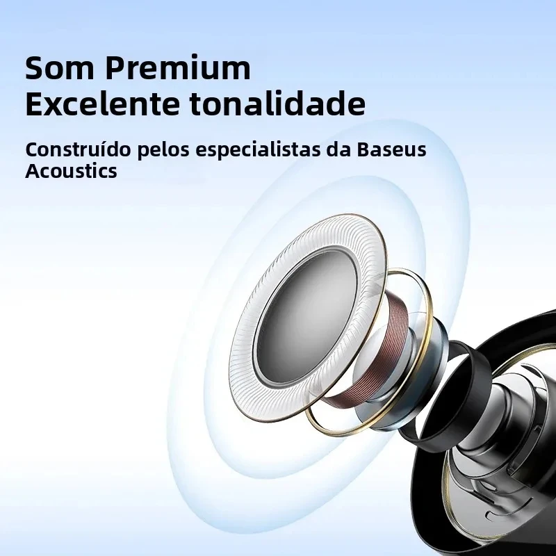 Fone de Ouvido Baseus Bowie MZ10 Bluetooth 5.2 - Imagem 5