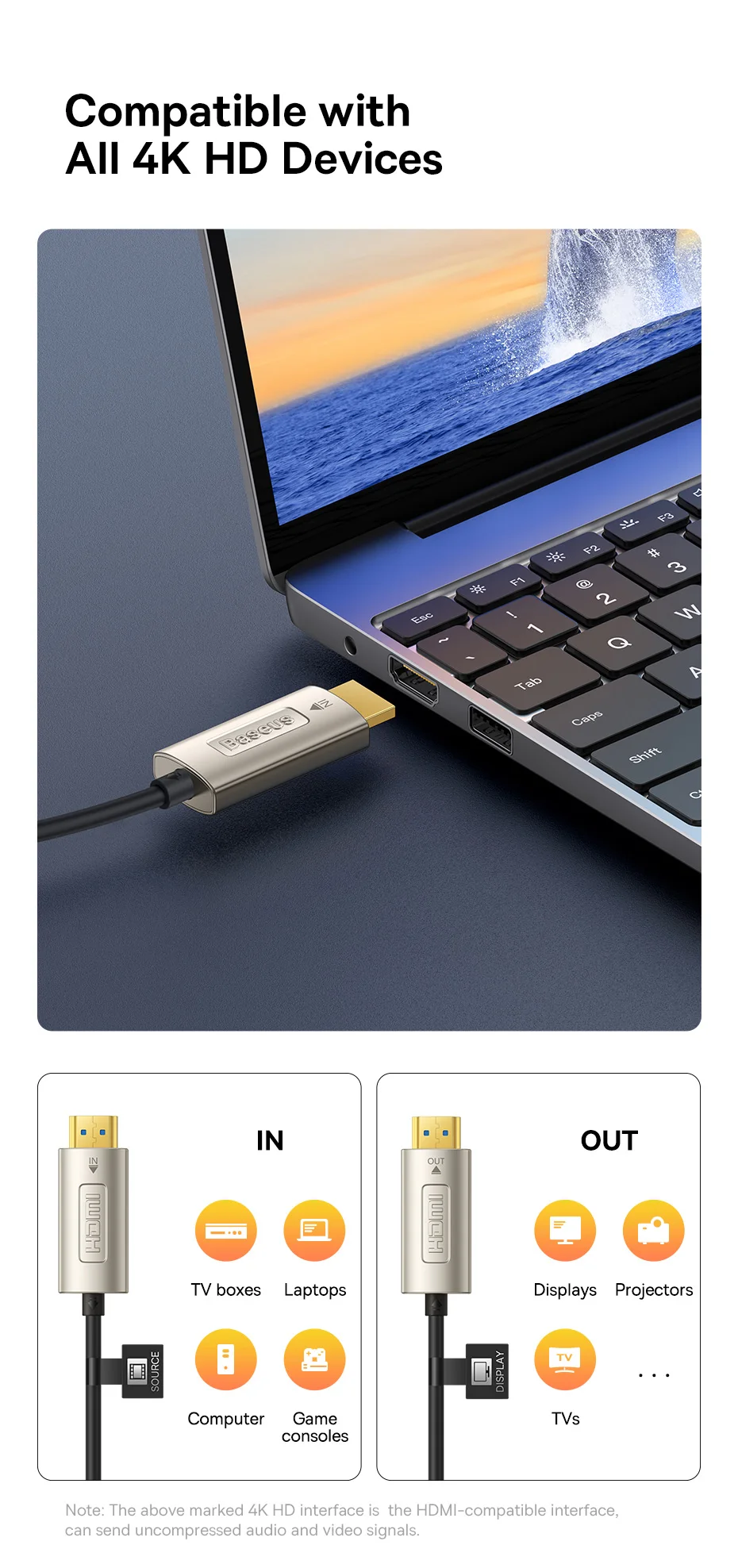 Cabo HDMI 4K Fibra Óptica - Imagem 18