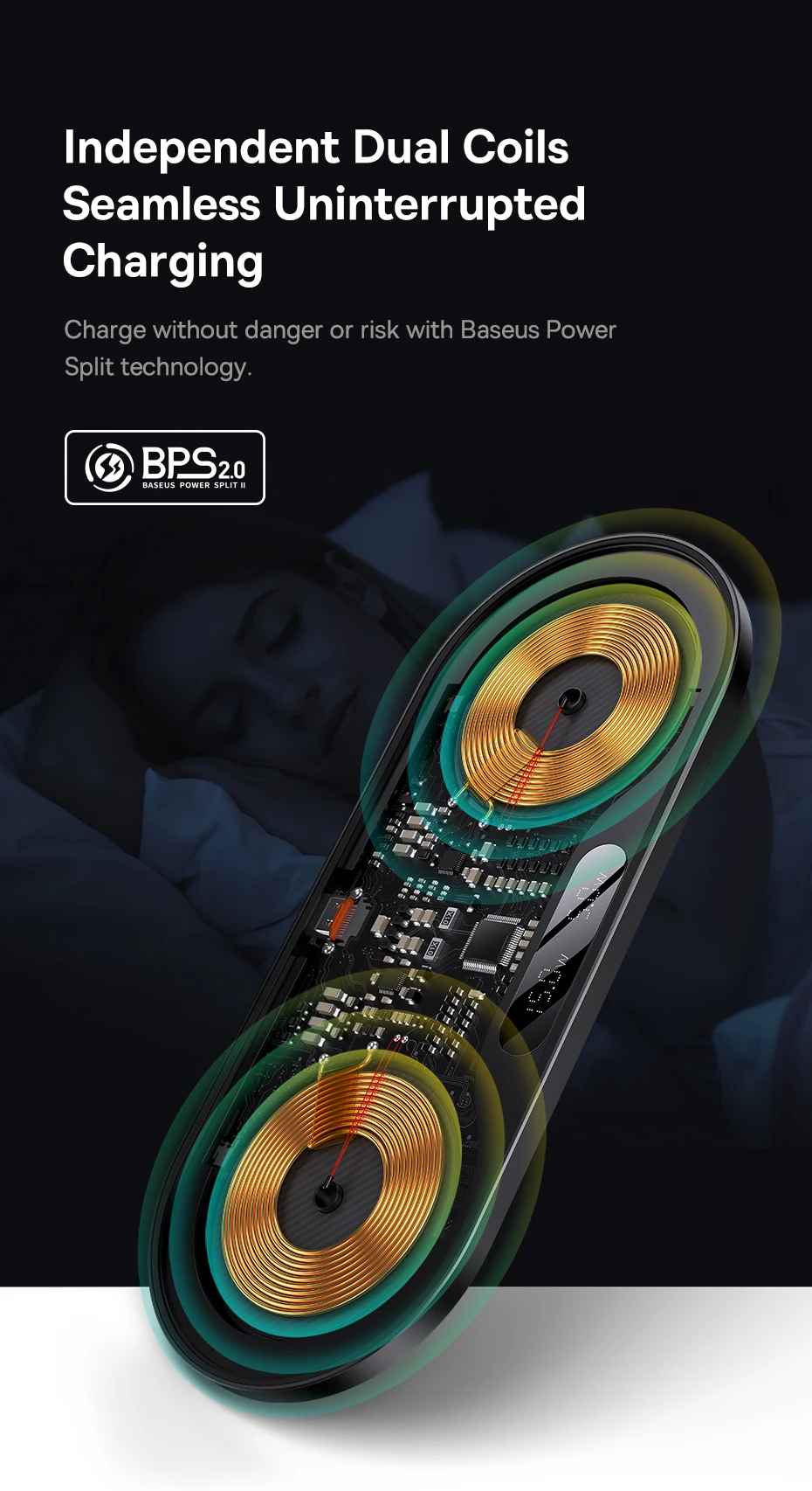 Carregador Magnético 2 em 1 Qi 20W com Display - Imagem 10