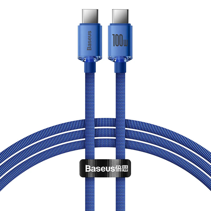 Cabo Baseus 100W USB C PD Serie Cristal - Imagem 25