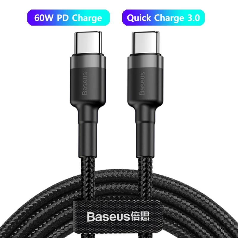 Cabo USB C PD Baseus 60W QC3.0 480Mbps - Imagem 30