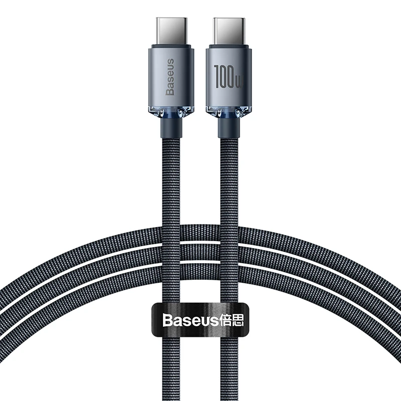 Cabo Baseus 100W USB C PD Serie Cristal - Imagem 27