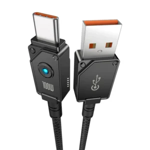 Cabo USB para Tipo C Baseus 100W Fibra de Aramida F-12 - Preto