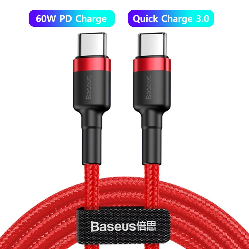 Cabo USB C PD Baseus 60W QC3.0 480Mbps - Imagem 29