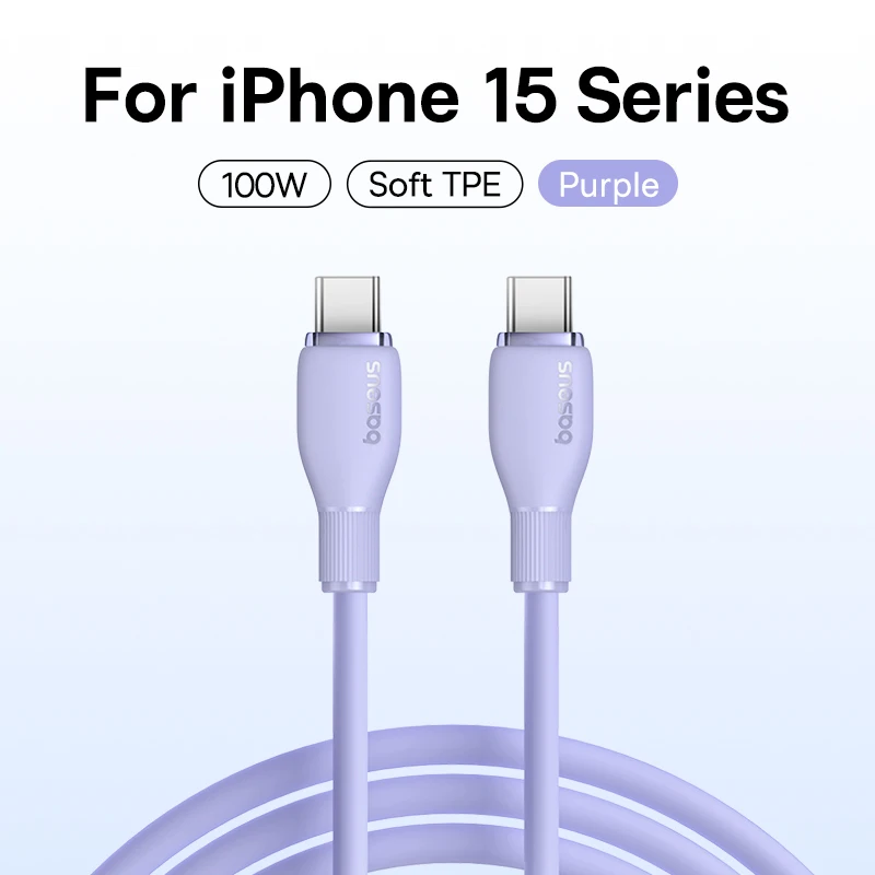 Cabo USB C Baseus 100W 6A Ultra Rápido de Sílica Líquida - Imagem 33