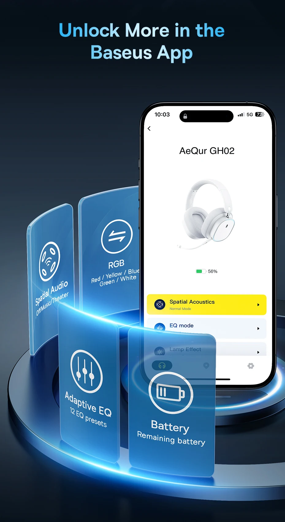 Headset Bluetooth 5.3 AeQur GH02 - Imagem 23