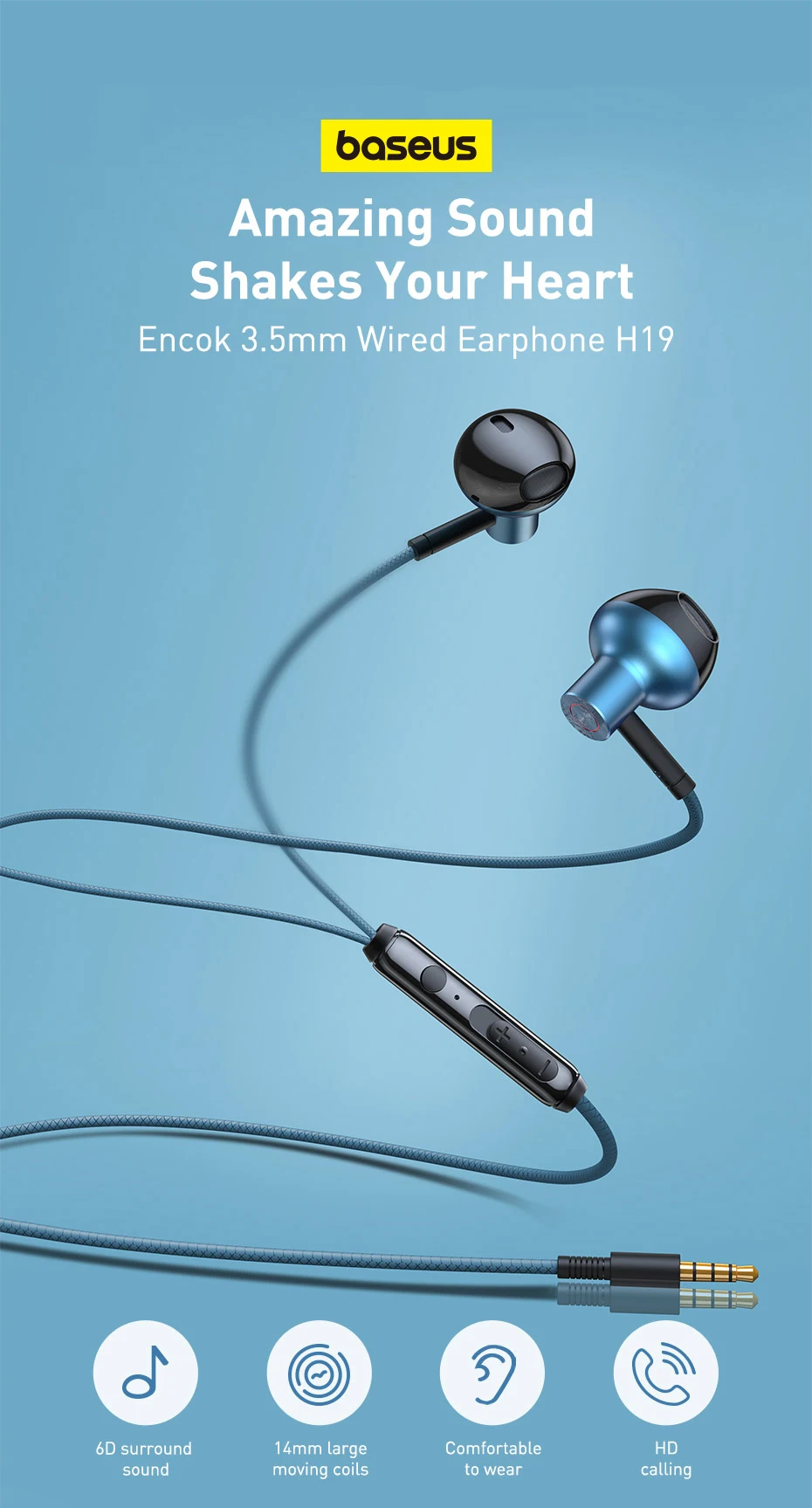 Fone de Ouvido Intra-Auricular com Microfone H19 6D - Imagem 7