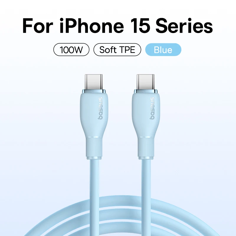 Cabo USB C Baseus 100W 6A Ultra Rápido de Sílica Líquida - Imagem 35