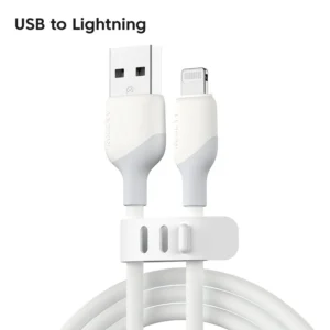 Cabo MFi 30W USB C para Lightning KUULAA - Branco - USB A