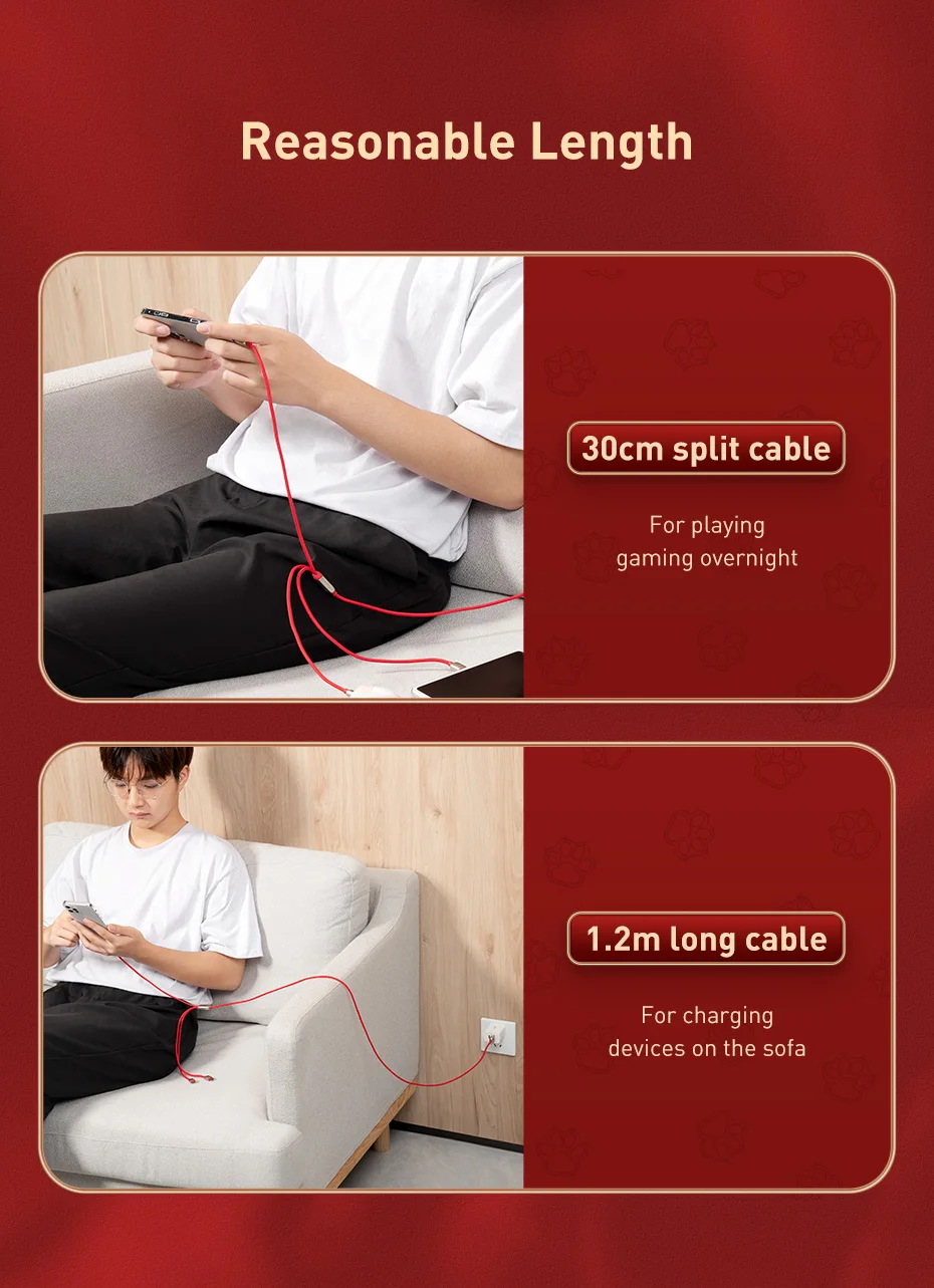 Cabo USB 3 em 1 Temático Baseus - Imagem 13