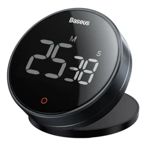 Temporizador Digital com Suporte Baseus Heyo - Preto