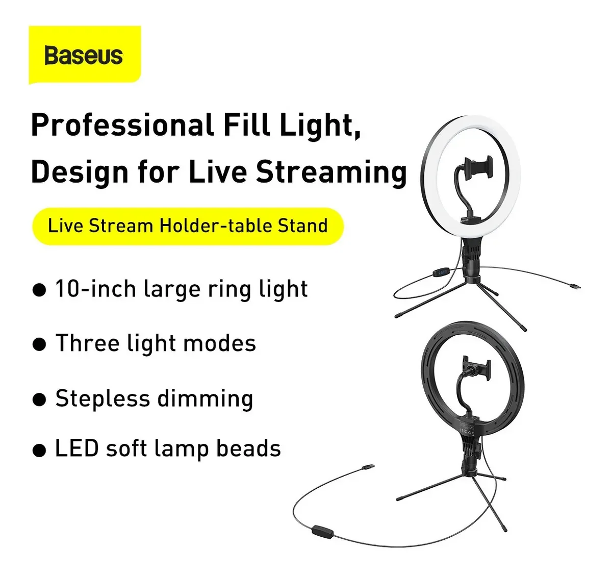 Suporte Ring Light com Tripé Ajustável - Imagem 5